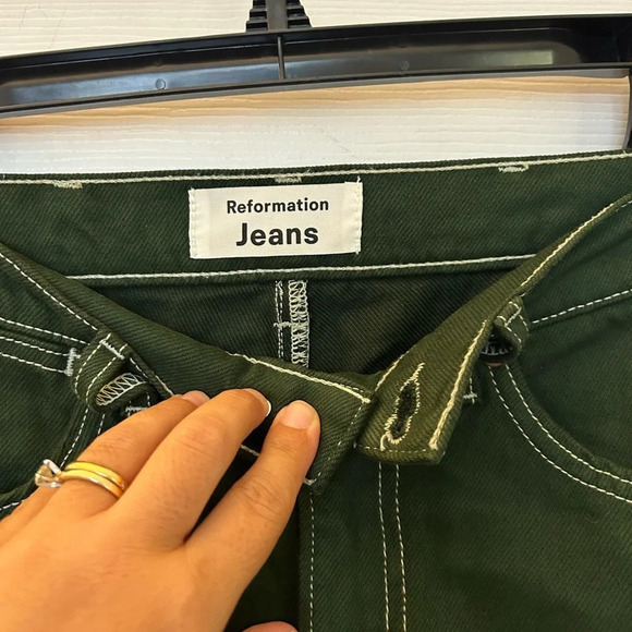 ! Reformation Cowboy High Rise Straight Jeans size 24 - Picture 5 of 8